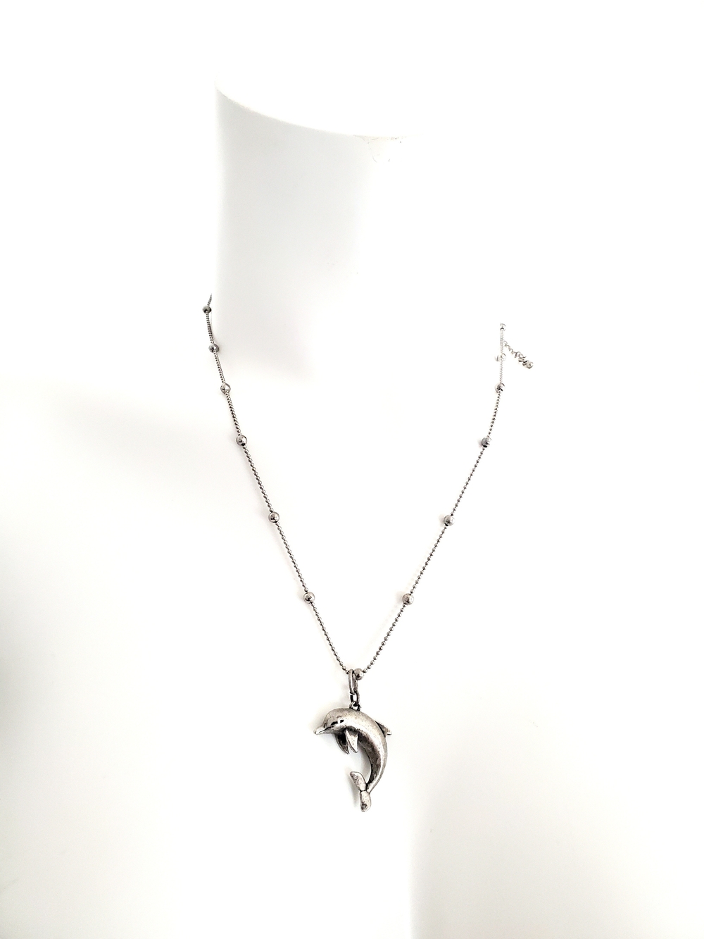 Silver Dolphin Pendant Necklace - Women Jewelry Necklace